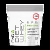 PhD Diet Whey Powder Strawberry Delight 1000g - 1000 g, Green
