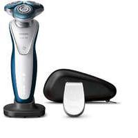 philips series 7000 wet and dry mens electric shaver s752112 white blu ...
