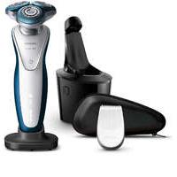 Philips Series 7000 Wet and Dry Men\'s Electric Shaver with Smart Clean Plus - S7521/26 -White/ Blue