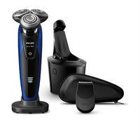 Philips Series 9000 Wet and Dry Men\'s Electric Shaver with Smart Clean Plus - S9186/26 - Black/ Blue