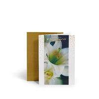 Photographic Lilies Sympathy Card