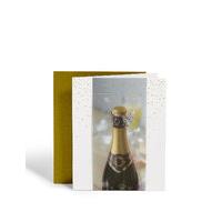 Photographic Champagne Greetings Card