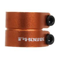 Phoenix Smooth Double Clamp - Anodized Orange