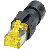Phoenix Contact 1419001 RJ45 Plug, Cable Mount, Yellow and Black