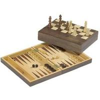Philos Chess-Backgammon Walnut