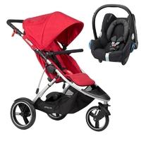 phil teds dash 2in1 travel system red new