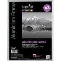 Photo Frame A3 Clip In Aluminium with Clear Perspex Front ALA3-SV