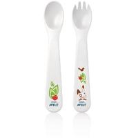 Philips AVENT Toddler Fork and Spoon 12M+ SCF712/00