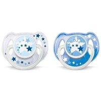 Philips AVENT SCF176 Glow in the Dark NightTime Soothers (6-18 Months)