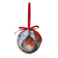 Photographic Robin Print Bauble