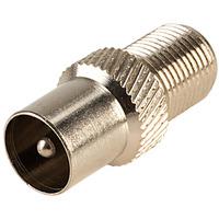 Philex 19066R F Socket To Coax Plug - Nickel