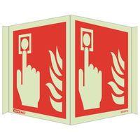 PHOTOLUMINESCENT SIGN \'FIRE ALARM\' H X W: 150 X 400