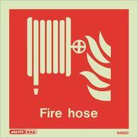 PHOTOLUMINESCENT SIGN \'FIRE HOSE\' H X W: 150 X 150