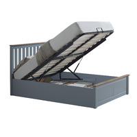 phoenix ottoman bed stone grey kingsize