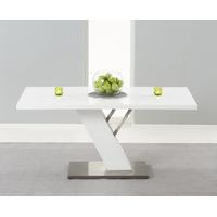 phoenix 160cm white high gloss dining table