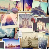 Photographic Pinboard Wallpaper