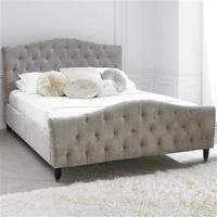 Phobos Double Fabric Bed Frame, Mink, Choose Set