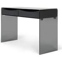 phane console table smoked grey glass