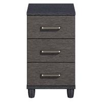 Phoebe 3 Drawer Narrow Chest Black