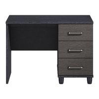 Phoebe Single Pedestal Dressing Table Black