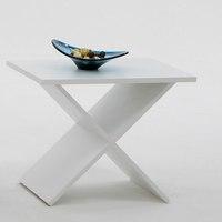 phil stylish end table in white