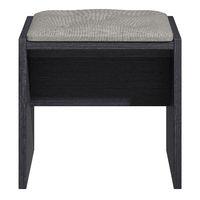 Phoebe Dressing Table Stool Black