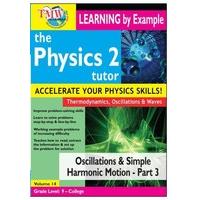 physics tutor 2 oscillations and simple harmonic motion part 3 dvd 201 ...