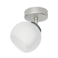 Philips Balla LED Single Spotlight Matt Chrome & Frosted Glass