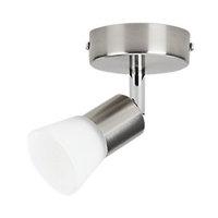 philips decagon led single spotlight chrome frosted glass