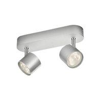 philips star led 2 bar spotlight aluminium