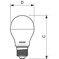 Philips 9W CorePro LED GLS - Warm White ES/E27