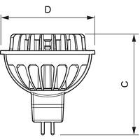 Philips 7W MASTER LEDspot LV MR16 LED - Warm White (36°)