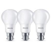Philips B22 806lm LED GLS Light Bulb Pack of 3