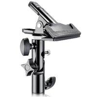 phot r heavy duty metal studio clamp with light stand attachment