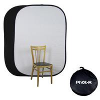 phot r 150 x 200cm 100 cotton pop up backdrop black white