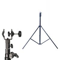 Phot-R 3m Light Stand & C-Clamp with 5/8\