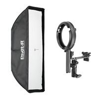 phot r 22x90cm bowens softbox with l shaped bowens flash bracket