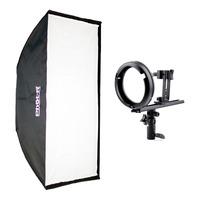 phot r 70x100cm bowens softbox with t shaped bowens flash bracket