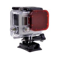 phot r red camera lens filter for gopro hero 4 3 3 dive housing