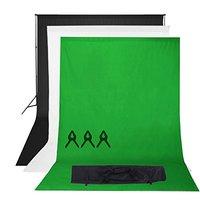 phot r cotton muslin backdrop kits 2 x 3m 3x3m black a