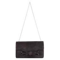 Phase Eight Elena Suede Bow Clutch Bag