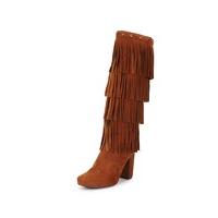 Phoenix Heeled Boots With Suede Tassles