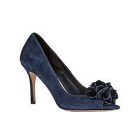 Phase Eight Petal Suede Peep Toe