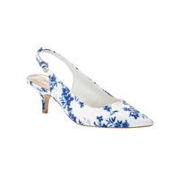 phase eight flower print sling back kitten heel