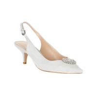 Phase Eight Issy Suede Detachable Trim Kitten Heel