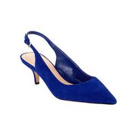 Phase Eight Issy Suede Detachable Trim Kitten Heel