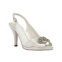 Phase Eight Jewel Trim Satin Peep Toe