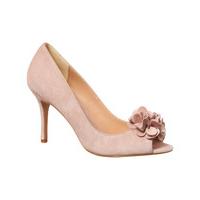 Phase Eight Petal Suede Peep Toe