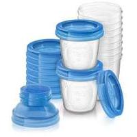 philips avent via food and milk containters 180ml 10 pack scf61810 923 ...