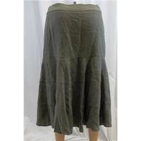 Phase Eight Size 10 Khaki Calf-Length Skirt